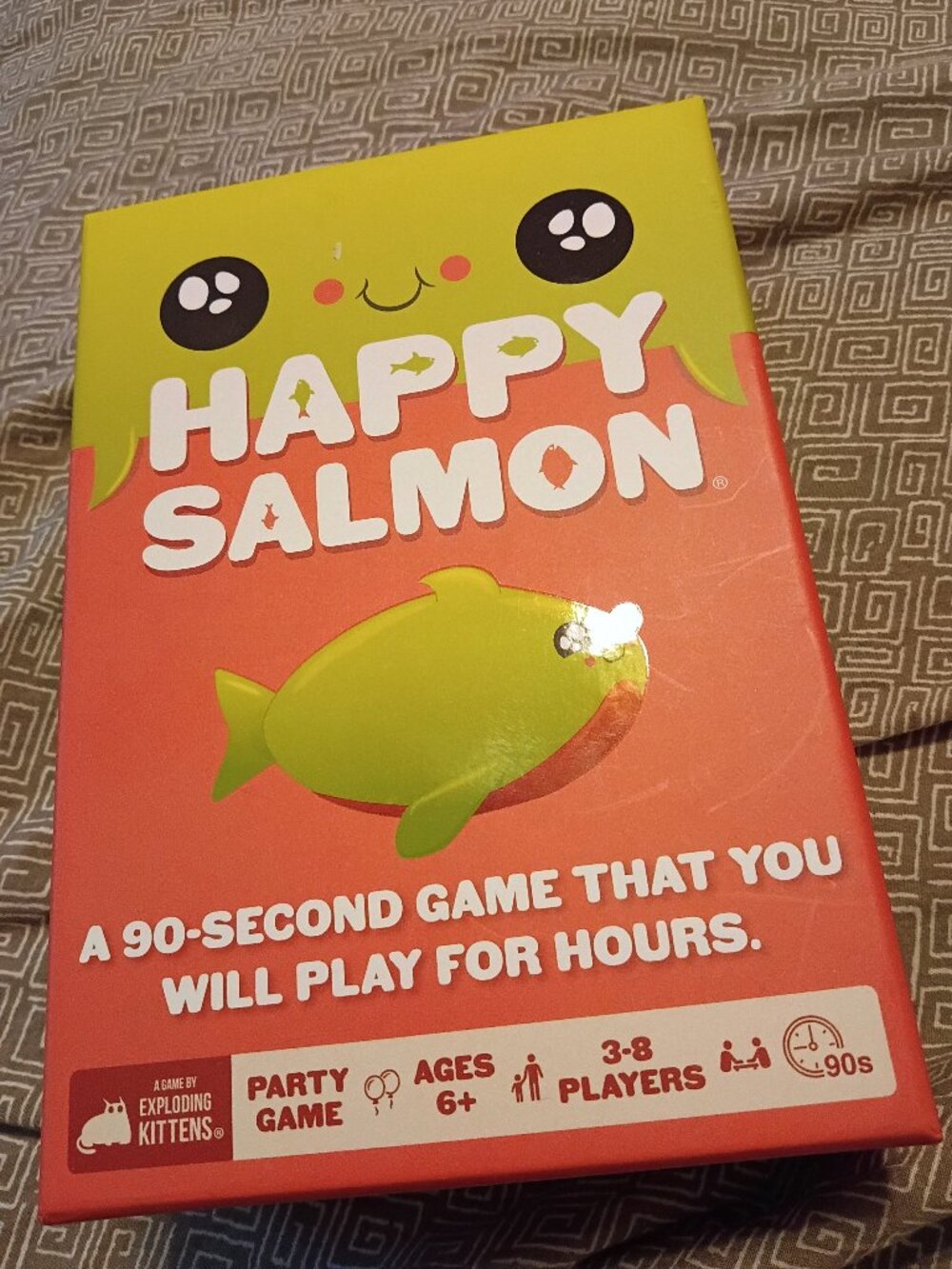 Exploding Kittens Happy Salmon Family Party card game